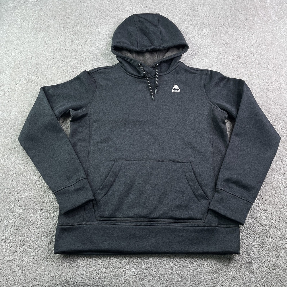 Burton Hoodie Mens Small‎ Grey Oak Pullover Hooded Sweatshirt Sweater